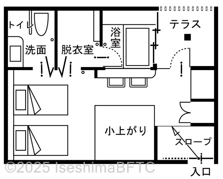 特別室・十二単(アジュガ)(209号室)平面図
